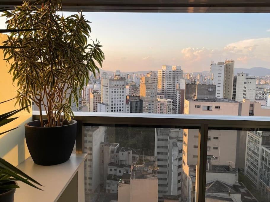 Studio Com Vista Incrivel 22º Andar Appartement São Paulo Buitenkant foto