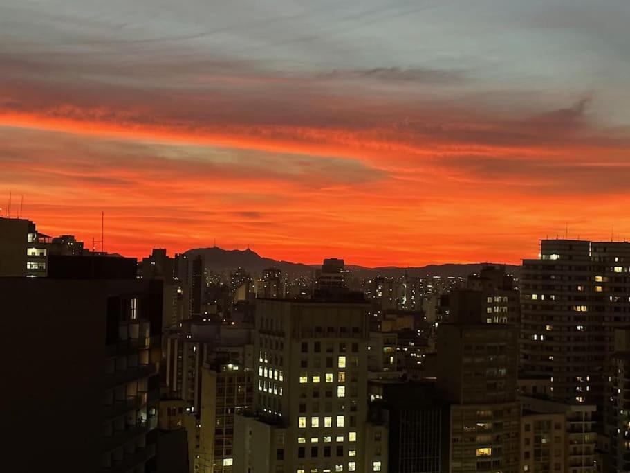 Studio Com Vista Incrivel 22º Andar Appartement São Paulo Buitenkant foto